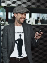 Футболка Чарли Чаплин (Дизайн - IRA)