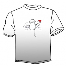 Футболка человек с сердцем на ладони из коллекции "Человеки"