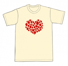 Футболка Пестрое Сердце для влюбленных