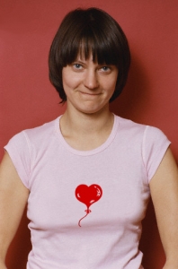 Футболка Сердце-Шарик для влюбленных ко дню Святого Валентина