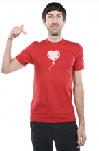 Футболка Сердце-Шарик для влюбленных ко дню Святого Валентина