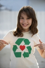 Футболка экосердце для влюбленных ко дню Святого Валентина