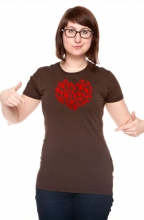 Футболка Пестрое Сердце для влюбленных