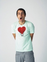 Футболка Сердце - воздушный шар для влюбленных ко дню Святого Валентина